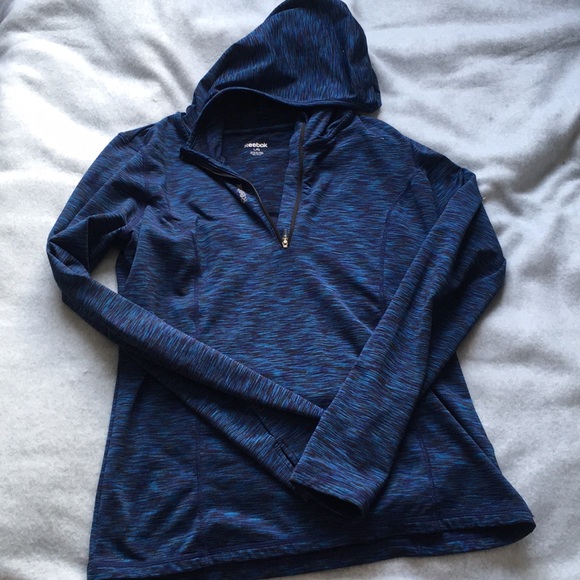 Reebok Tops - Dark Blue Reebok Quarter-Zip Pullover